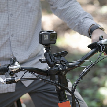 RAP-B-460-A-GOP1U:RAP-B-460-A-GOP1U_9:RAM Tough-Strap™ Double Ball Mount with Universal Action Camera Adapter
