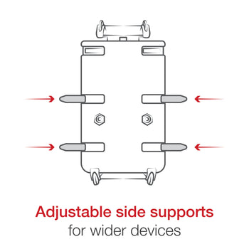 RAP-B-460-A-PD4U:RAP-B-460-A-PD4U_6:RAM® Quick-Grip™ XL Phone Mount with RAM® Tough-Strap™ Handlebar Base
