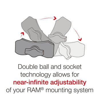 RAP-B-460-A-PD4U:RAP-B-460-A-PD4U_7:RAM® Quick-Grip™ XL Phone Mount with RAM® Tough-Strap™ Handlebar Base