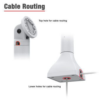 RAP-D11-7-SBA-GRY:RAP-D11-7-SBA-GRY_5:RAM 7" Pedestal Mount with AMPS Pattern - Gray