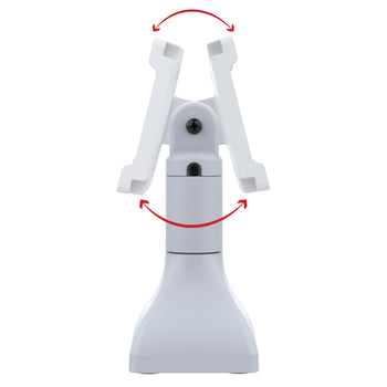 RAP-D11H-7-V100-GRY:RAP-D11H-7-V100-GRY_3:RAM 7" Pedestal Mount with 100mm & 75mm VESA & Cable Routing - Gray