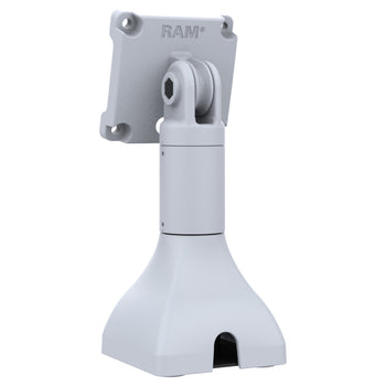 RAP-D11H-7-V75-GRY:RAP-D11H-7-V75-GRY_2:RAM 7" Pedestal Mount with 75mm VESA & Cable Routing - Gray