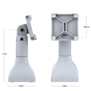 RAP-D11H-7-V75-GRY:RAP-D11H-7-V75-GRY_4:RAM 7" Pedestal Mount with 75mm VESA & Cable Routing - Gray