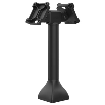 RAP-D11H2-14-V75:RAP-D11H2-14-V75_1:RAM 14" Pedestal Mount with Dual 75mm VESA Adapters