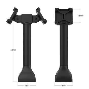RAP-D11H2-14-V75:RAP-D11H2-14-V75_3:RAM 14" Pedestal Mount with Dual 75mm VESA Adapters