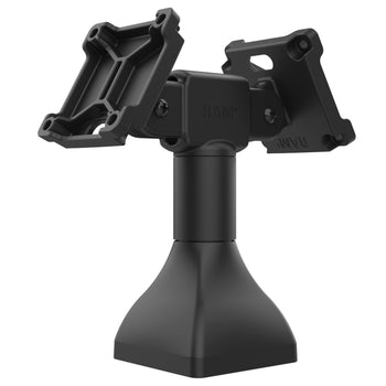 RAP-D11H2-7-V75:RAP-D11H2-7-V75_1:RAM 7" Pedestal Mount with Dual 75mm VESA Adapters