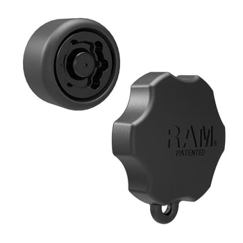 RAP-S-KNOB5-6U:RAP-S-KNOB5-6U_2:RAM® Pin-Lock™ 6-Pin Security Knob for C Size and Swing Arms