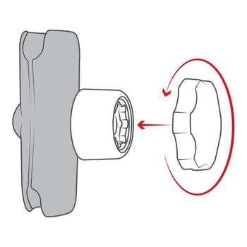 RAP-S-KNOB5U:RAP-S-KNOB5U_4:RAM Pin-Lock™ Security Knob for C Size Socket Arms