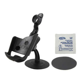 RAP-SB-180-GA12:RAP-SB-180-GA12_1:RAM® Lil Buddy™ Adhesive Dash Mount for Garmin Astro 220, GPS 60 + More