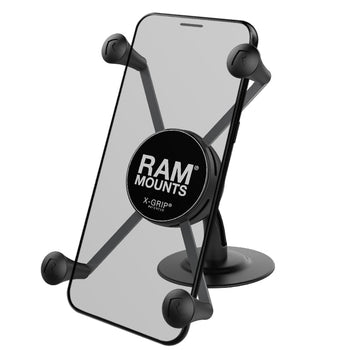 RAP-SB-180-UN10:RAP-SB-180-UN10_1:RAM® X-Grip® Large Phone Holder with Lil Buddy™ Adhesive Dash Mount