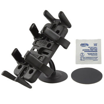 RAP-SB-180-UN4:RAP-SB-180-UN4_2:RAM® Finger-Grip™ Universal Holder with Lil Buddy™ Adhesive Dash Mount
