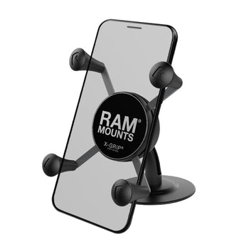 RAP-SB-180-UN7:RAP-SB-180-UN7_1:RAM X-Grip Phone Holder with Lil Buddy™ Adhesive Dash Mount
