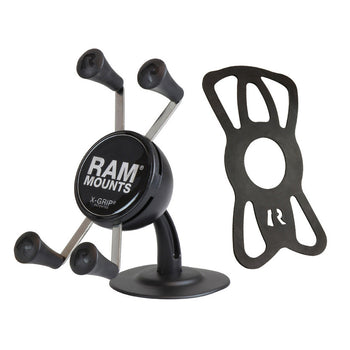 RAP-SB-180-UN7:RAP-SB-180-UN7_2:RAM X-Grip Phone Holder with Lil Buddy™ Adhesive Dash Mount