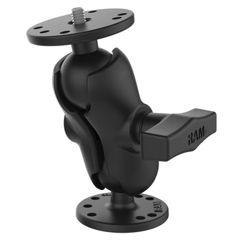 RAM-101AU-B:RAM-101AU-B_1:RAM Double Ball Mount with 1/4"-20 Male Thread - C Size Short