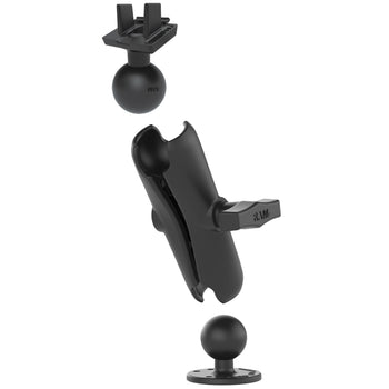 RAM-101-LO11:RAM-101-LO11_3:RAM Double Ball Mount for Lowrance Elite-5 & Elite-7 Ti + More