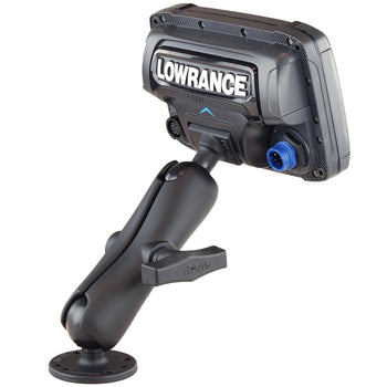 RAM-101-LO11:RAM-101-LO11_4:RAM Double Ball Mount for Lowrance Elite-5 & Elite-7 Ti + More
