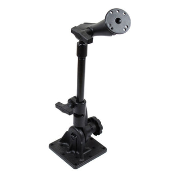 RAM-101U-GRA9:RAM-101U-GRA9_1:RAM Pedestal Mount with 9" Pipe and C Size Double Ball Mount