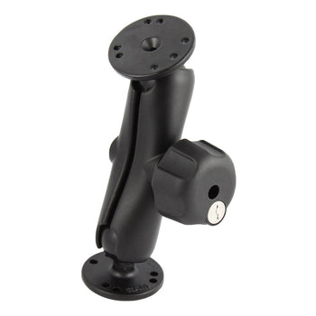 RAM-101U-L:RAM-101U-L_1:RAM Double Ball Mount with Key Lock Knob - C Size Medium