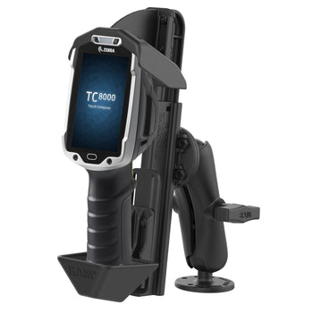 RAM-101-ZE9U:RAM-101-ZE9U_1:RAM Quick-Draw™ Drill-Down Mount for Zebra TC8000/8300