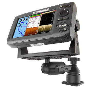 RAM-109HSB:RAM-109HSB_1:RAM Horizontal 6" Swing Arm Mount with Ball & Socket Rectangular Plate