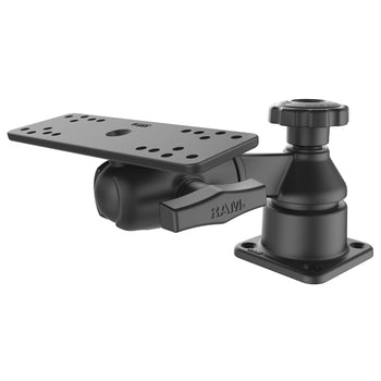 RAM-109HSB:RAM-109HSB_2:RAM Horizontal 6" Swing Arm Mount with Ball & Socket Rectangular Plate