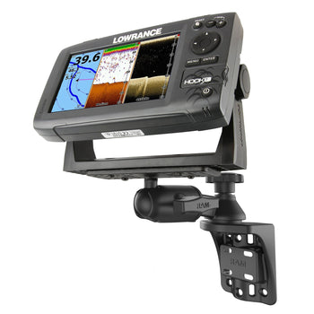 RAM-109VSB:RAM-109VSB_1:RAM Vertical 6" Swing Arm Mount with Round Ball Adapter