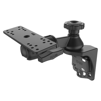 RAM-109VSB:RAM-109VSB_3:RAM Vertical 6" Swing Arm Mount with Round Ball Adapter