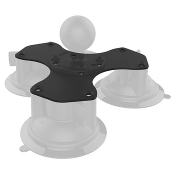 RAM-224-3BPU:RAM-224-3BPU_1:RAM Triple Suction Cup Plate Adapter