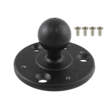 RAM-240U-RM1:RAM-240U-RM1_2:RAM Large Round Plate with Ball for Raymarine A50, A50D, A57D & A70