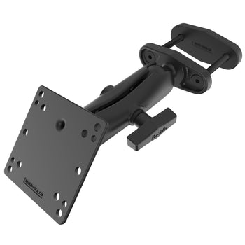 RAM-246-247U-25:RAM-246-247U-25_1:RAM 2.5" Square Post Clamp Mount with 100x100mm VESA Plate