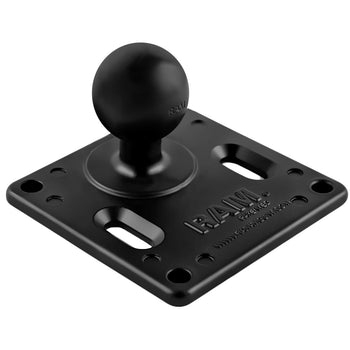 RAM-2461U-IN1:RAM-2461U-IN1_3:RAM 75x75mm VESA Plate with Ball and Steel Reinforced Post