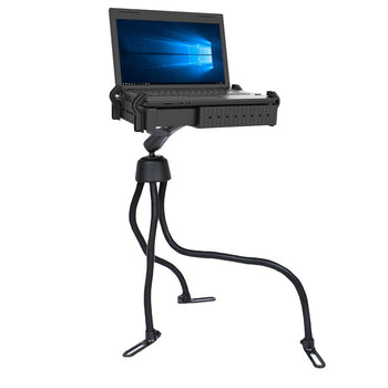 RAM-316-3BA1U-VID1:RAM-316-3BA1U-VID1_1:RAM Pod™ III Double Ball Laptop Mount with 18", 18" and 30" Legs
