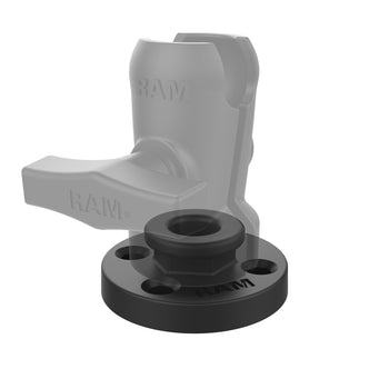 RAM-324-OFU:RAM-324-OFU_2:RAM Round Base Adapter with Aluminum Octagon Button
