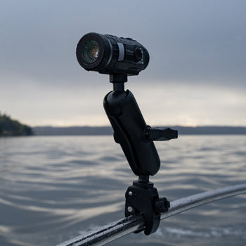 RAM-400-379-252025U:RAM-400-379-252025U_2:RAM Tough-Ball™ Camera Mount with RAM Tough-Claw™ Small Clamp Base