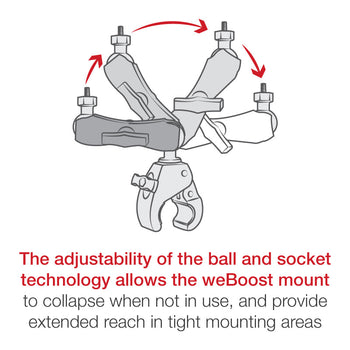 RAM-404-379-372437U:RAM-404-379-372437U_6:RAM Tough-Claw™ Heavy Duty Mount for weBoost