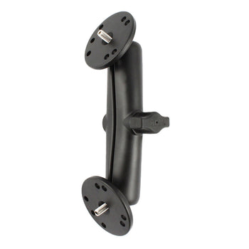 RAM-B-101A2U-C:RAM-B-101A2U-C_1:RAM Double Ball Mount with Two 1/4"-20 Threaded Studs & Plates