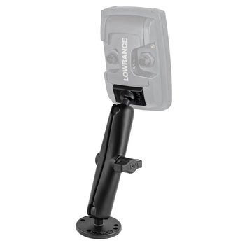 RAM-B-101-C-LO11:RAM-B-101-C-LO11_1:RAM Double Ball Mount for Lowrance Elite-4 & Mark-4