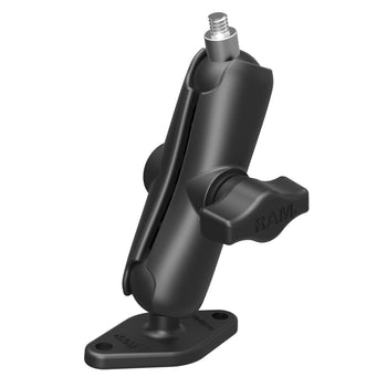 RAM-B-102-237U:RAM-B-102-237U_1:RAM Double Ball Mount with Diamond Plate and 1/4"-20 Stud - Medium