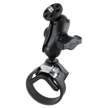 RAM-B-108B-A-366U:RAM-B-108B-A-366U_1:RAM Strap Hose Clamp Mount with 1/4"-20 Camera Adapter - Short