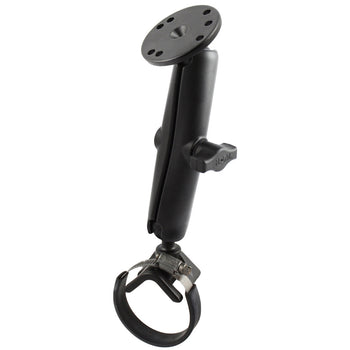 RAM-B-108-C-STRAP40:RAM-B-108-C-STRAP40_1:RAM Double Ball Hose Clamp Kit 2" - 3" with AMPS Plate - Long