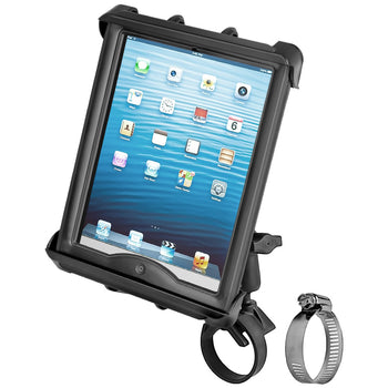 RAM-B-108-TAB8U:RAM-B-108-TAB8U_1:RAM Tab-Tite™ Mount with Strap Hose Clamp for iPad with Case + More