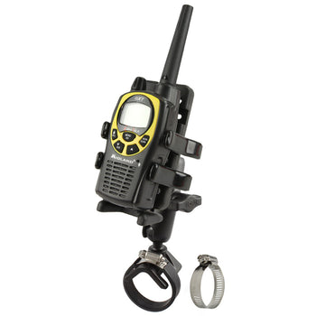 RAM-B-108-UN4:RAM-B-108-UN4_1:RAM Finger-Grip™ Universal Mount with Strap Hose Clamp Base
