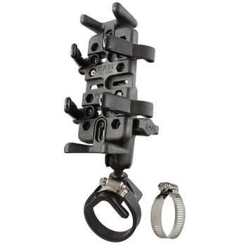 RAM-B-108-UN4:RAM-B-108-UN4_2:RAM Finger-Grip™ Universal Mount with Strap Hose Clamp Base