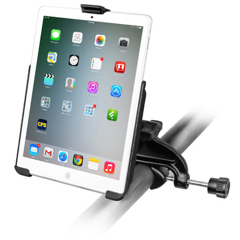 RAM-B-121-AP14U:RAM-B-121-AP14U_1:RAM EZ-Roll'r™ Cradle with Yoke Clamp Mount for Apple iPad mini 1-3
