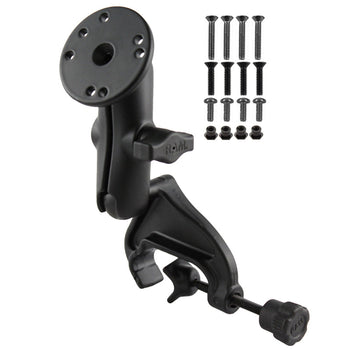 RAM-B-121-G1U:RAM-B-121-G1U_1:RAM Double Ball Yoke Clamp Mount with Garmin Mounting Hardware