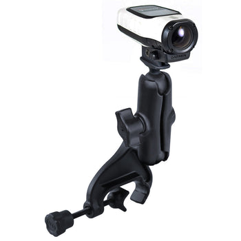 RAM-B-121-GA63U:RAM-B-121-GA63U_1:RAM Double Ball Yoke Clamp Mount with Garmin VIRB™ Camera Adapter