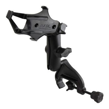 RAM-B-121-GA7U:RAM-B-121-GA7U_1:RAM Double Ball Yoke Clamp Mount for Garmin GPSMAP 176, 396, 496 + More