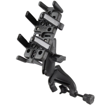 RAM-B-121-UN4U:RAM-B-121-UN4U_2:RAM Finger-Grip™ Universal Holder with Yoke Clamp Base