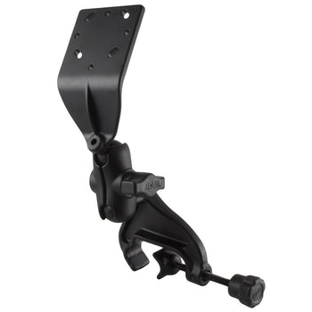 RAM-B-125U-A:RAM-B-125U-A_1:RAM Double Ball Yoke Clamp Mount with Angled Extension Plate - Short