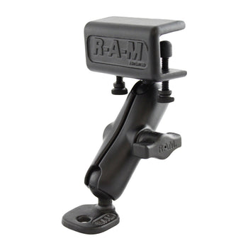 RAM-B-126BU:RAM-B-126BU_1:RAM Double Ball Glare Shield Clamp Mount with Ski Mirror Adapter